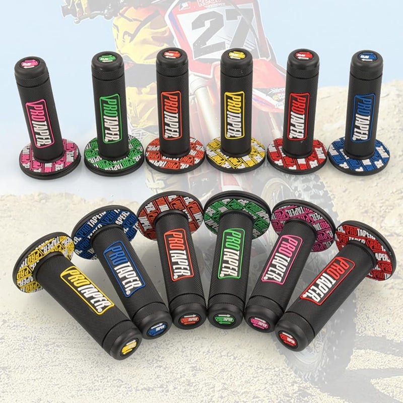 POCRRMCB '7/8'' Motorcross Handle Grips Dirt Bike 22mm 24mm Truster Grips Motorcycle Ergonomic Bar End Non Slip Grip Gel Gep Scooter Cruiser Racing Mountain' - Image 3